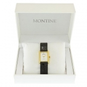 montine ladies white dial watch