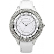 karen millen ladies silver dial watch