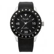 french connection ladies black dial watch