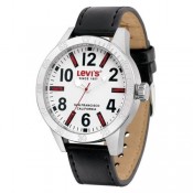 levi's mens white dial watch