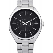 ben sherman men's dark grey multi dial watch