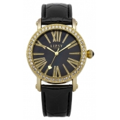 lipsy london ladies black dial watch