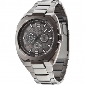 police men's black multi dial watch