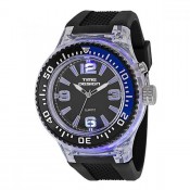 time design men's black dial watch