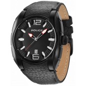 police men's black dial watch