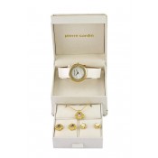 pierre cardin ladies white dial watch
