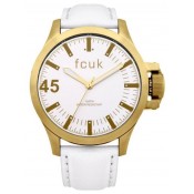french connection ladies white dial watch