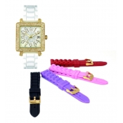 aviator ladies interchangeable strap designer watch  