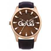 gio goi ladies brown dial watch