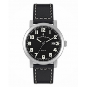 jacques du manoir men's black dial watch
