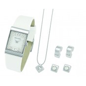 pierre cardin ladies white dial watch