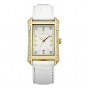 karen millen ladies silver dial watch